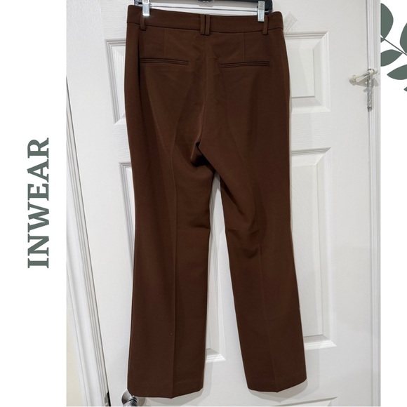 InWear Copenhagen Brown bootcut Trousers – NWT Size: 6 Euro 38 - Picture 2 of 9